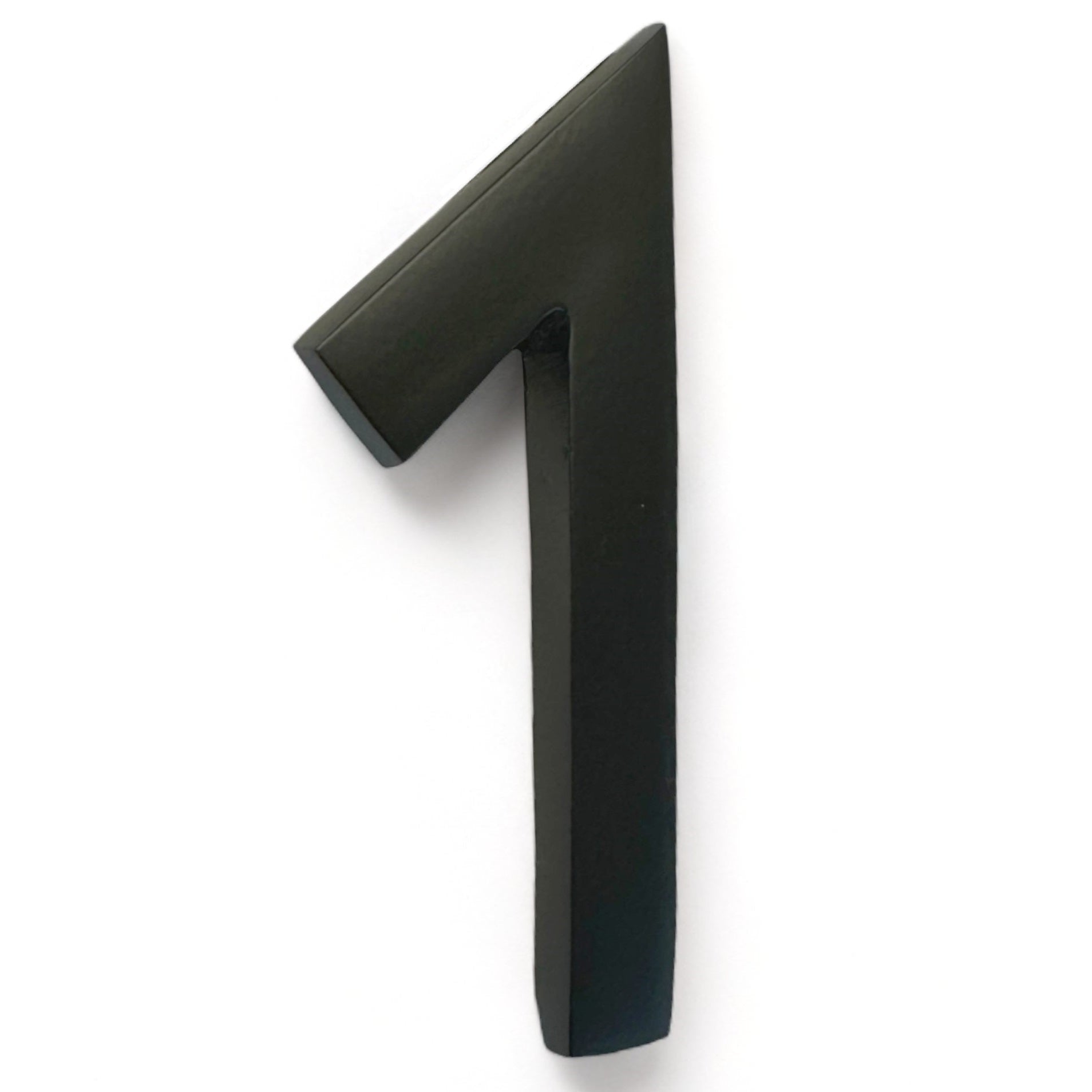 Self Adhesive Aluminum Number 1, 4 inch, Black 
