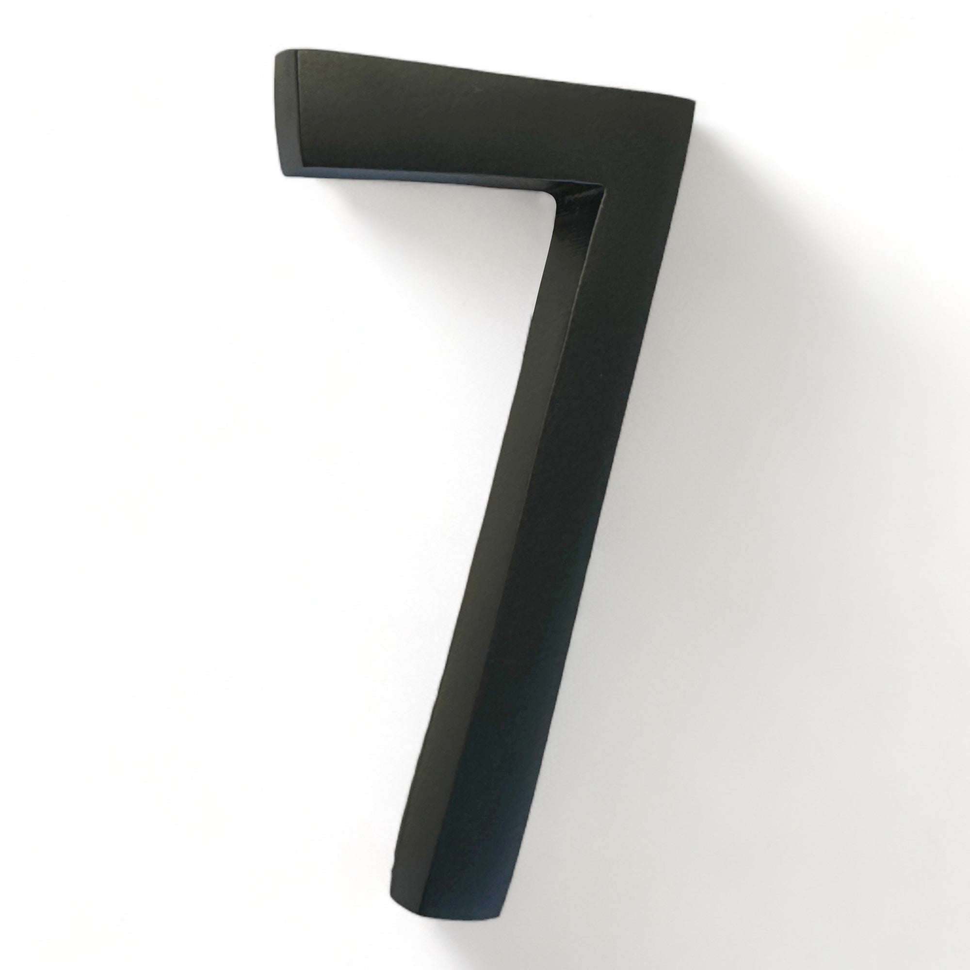 Self Adhesive Aluminum Number 7, 4 inch, Black 