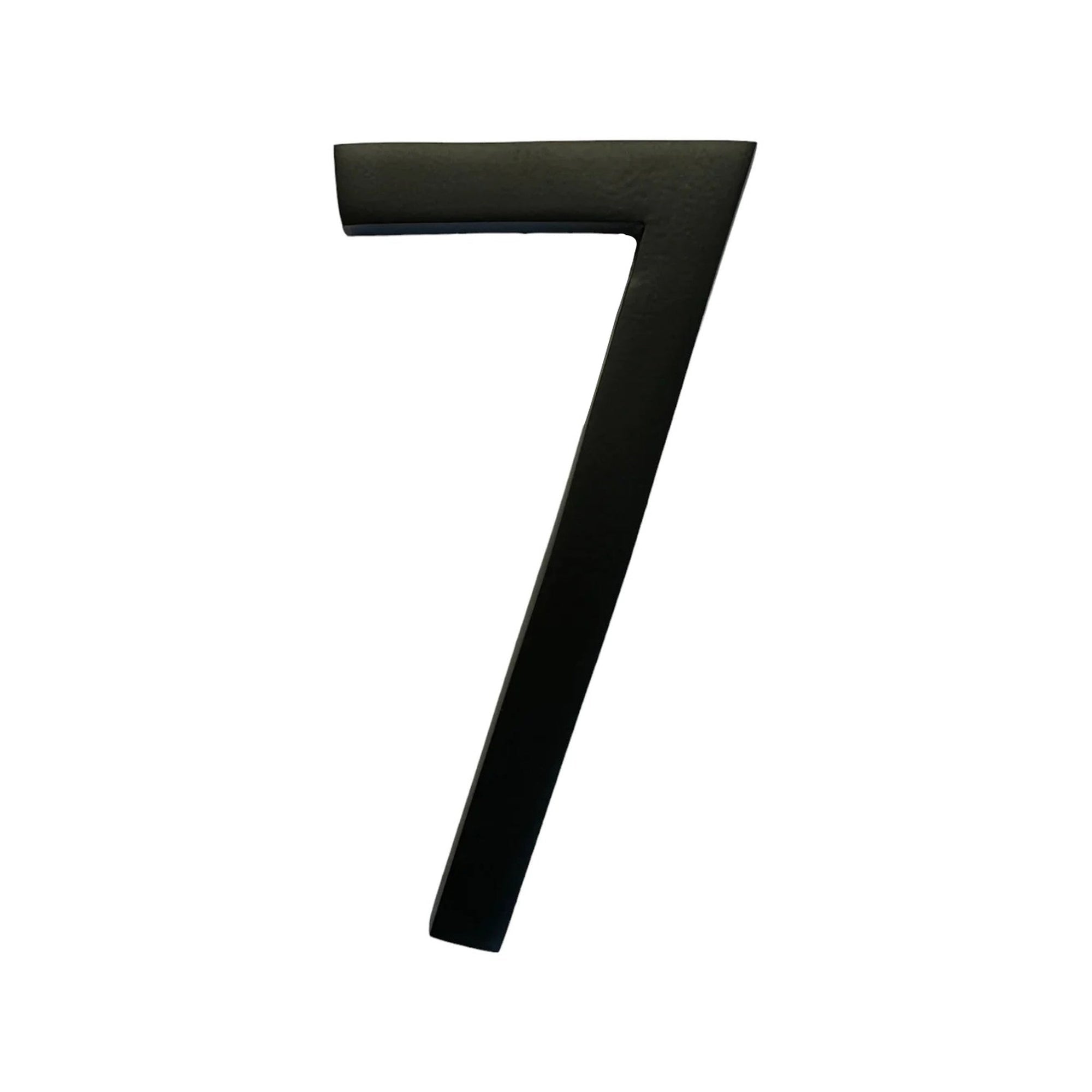 Self Adhesive Aluminum Number 7, 6 inch, Black 