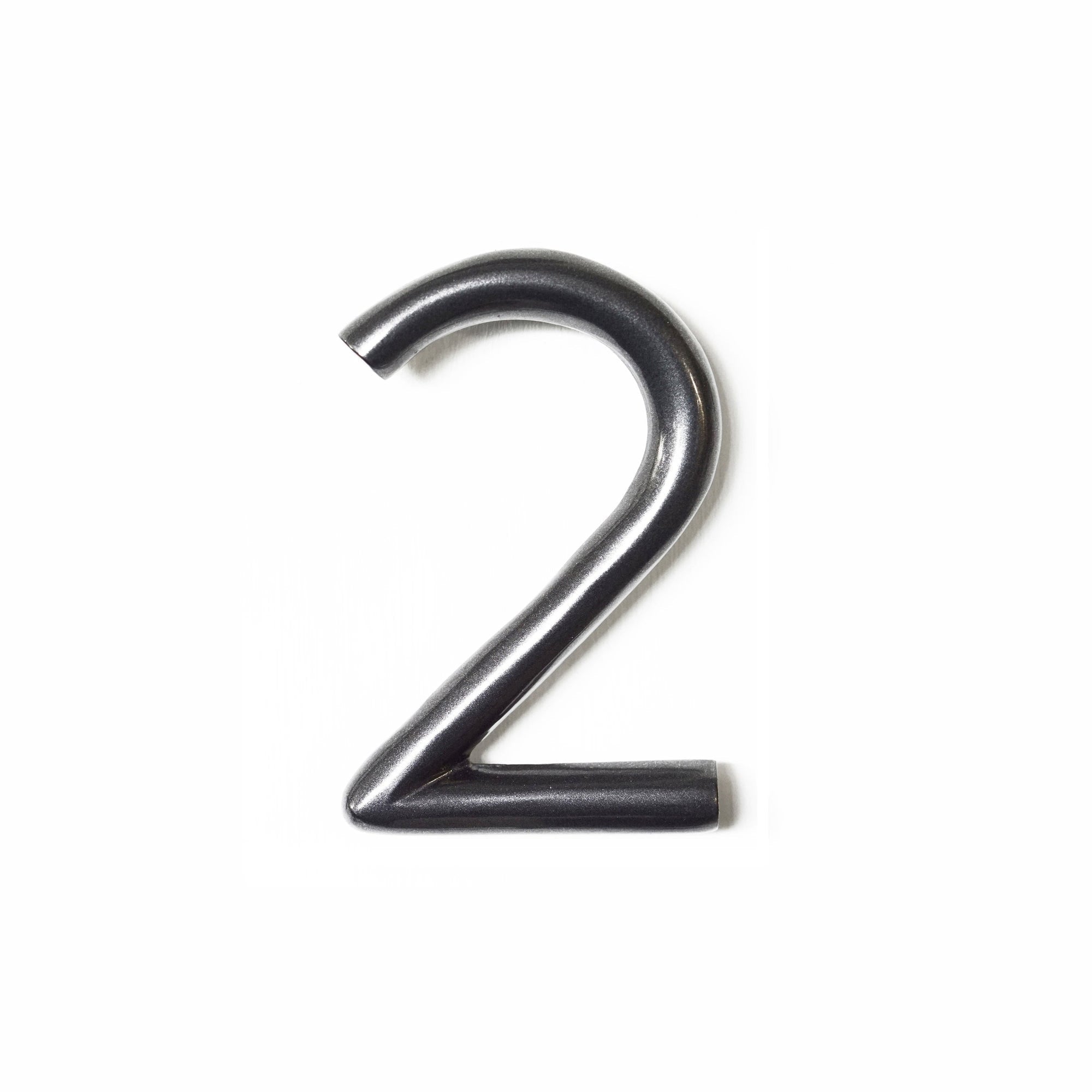 Round Shadow Number 2, Gun Metal, 5 Inch, Last Chance 