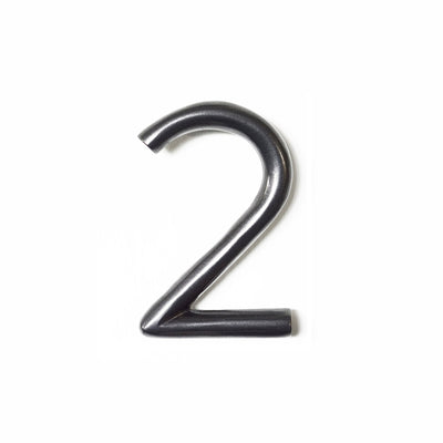 Round Shadow Number 2, Gun Metal, 5 Inch, Last Chance 