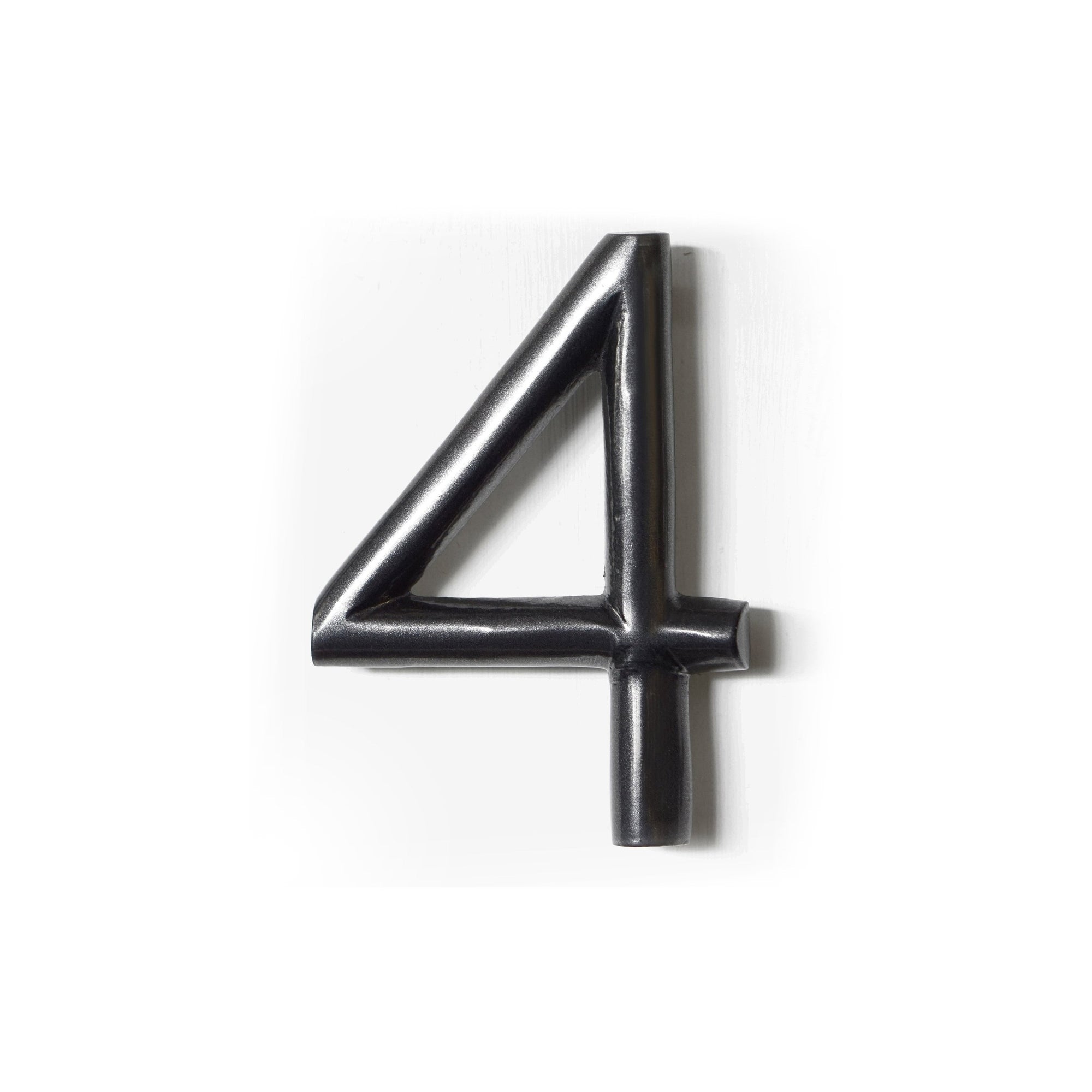 Round Shadow Number 4, Gun Metal, 5 Inch, Last Chance 