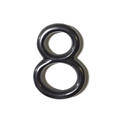 Round Shadow Number 8, Gun Metal, 5 Inch, Last Chance 