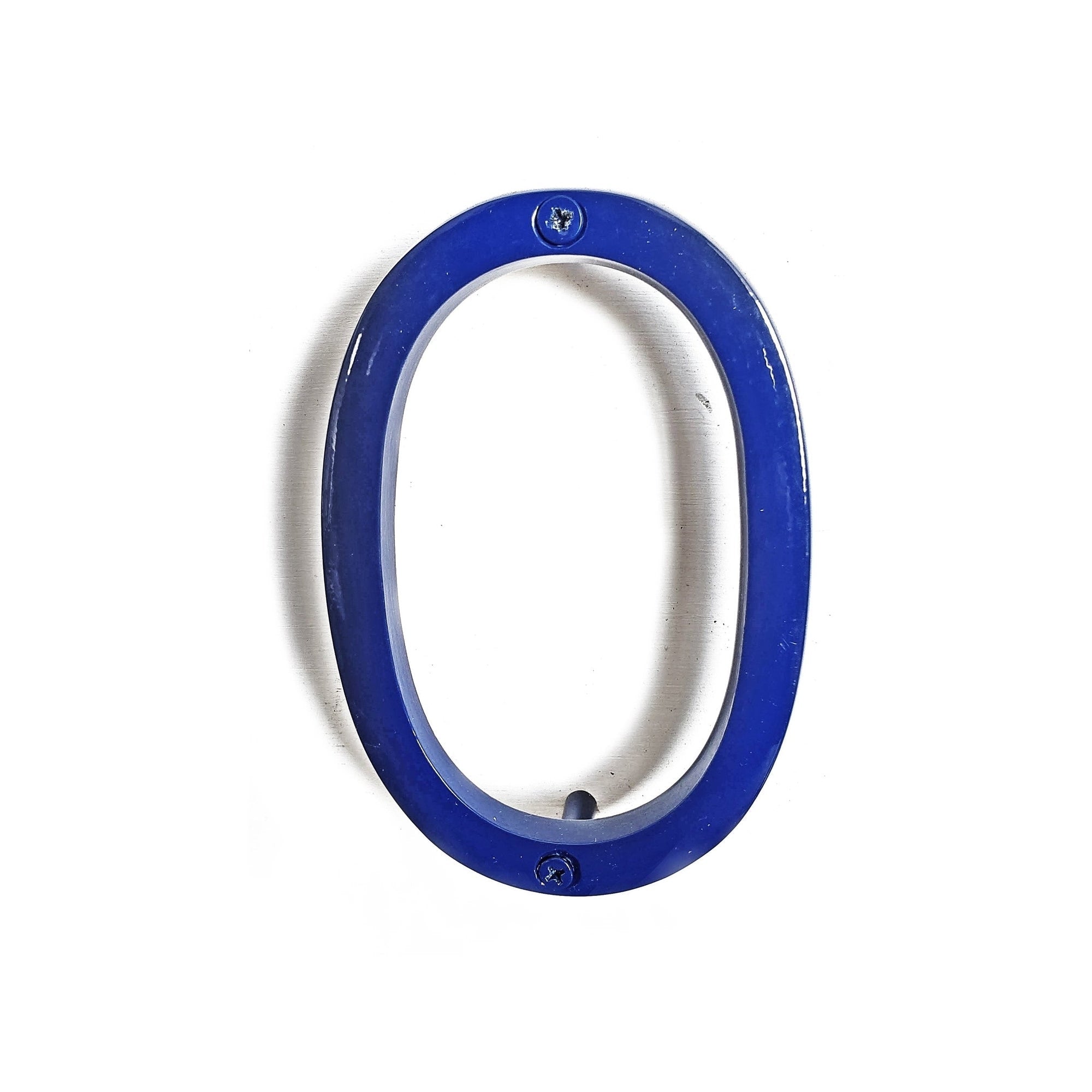 Blue Shadow House Number 0, 6 inch, Last Chance 