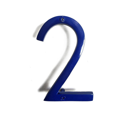 Blue Shadow House Number 2, 6 inch, Last Chance 