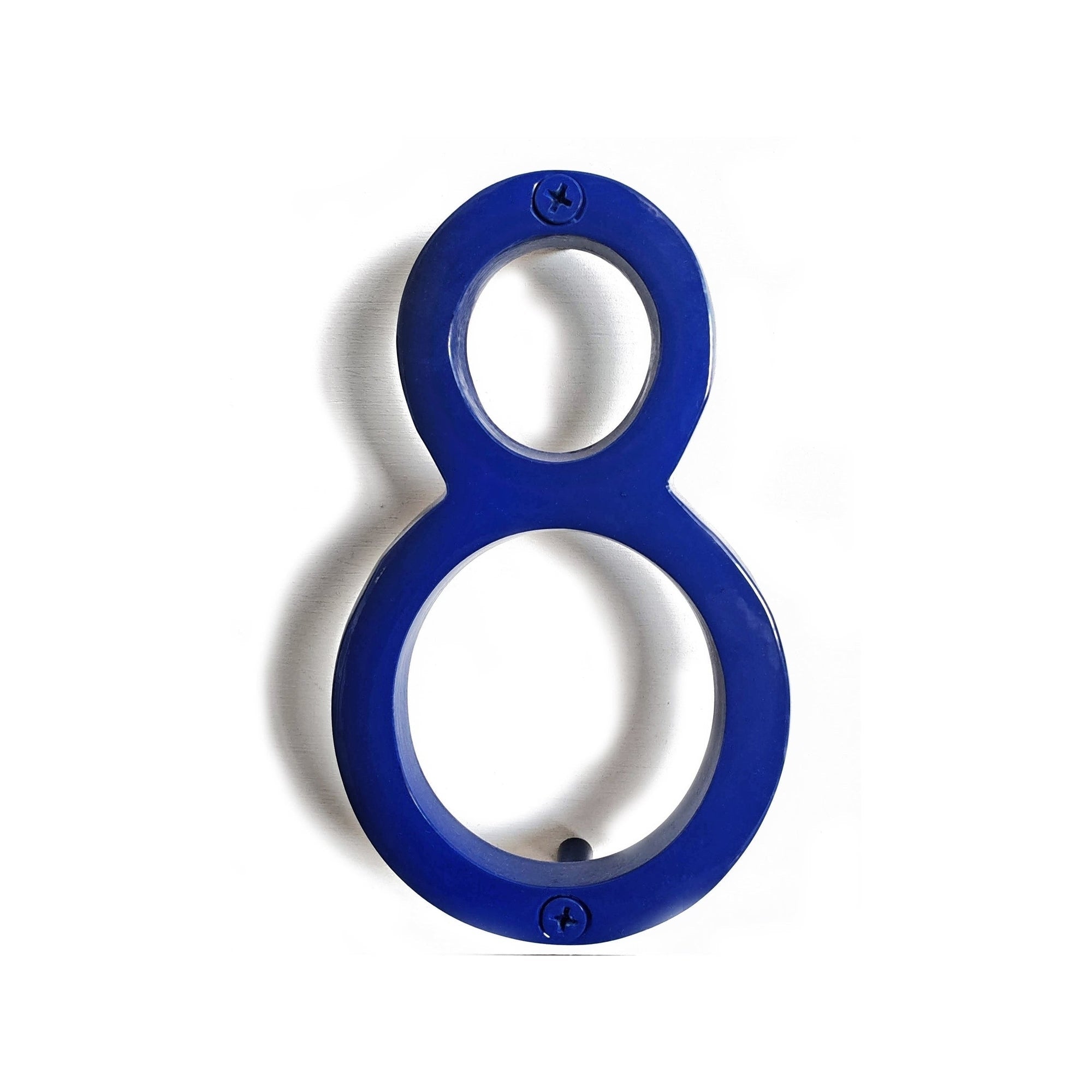 Blue Shadow House Number 8, 6 inch, Last Chance 