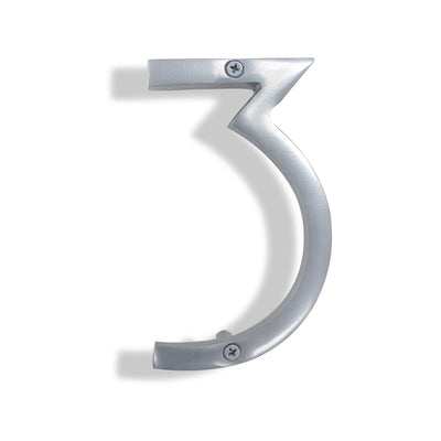 Silver Shadow House Number 3, 6 inch, Last Chance 