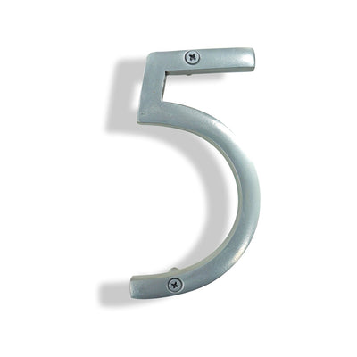 Silver Shadow House Number 5, 6 inch, Last Chance 