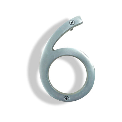 Silver Shadow House Number 6, 6 inch, Last Chance 