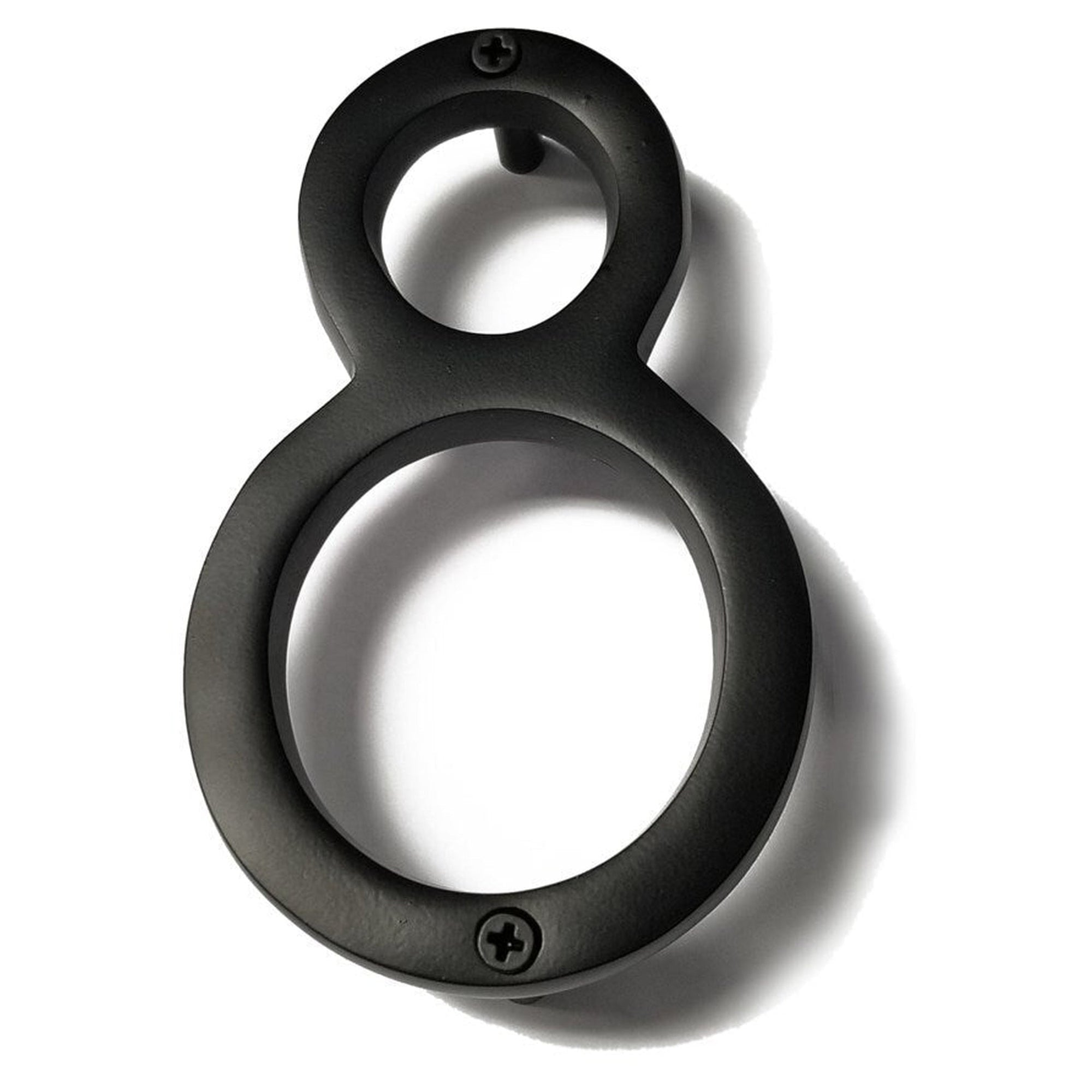 Black Aluminum Number 8, 8 inch 