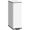 5.3 Gallon Stainless Steel Kitchen Garbage Can with Soft-close Lid, Foot Pedal, Fingerprint-Proof, White