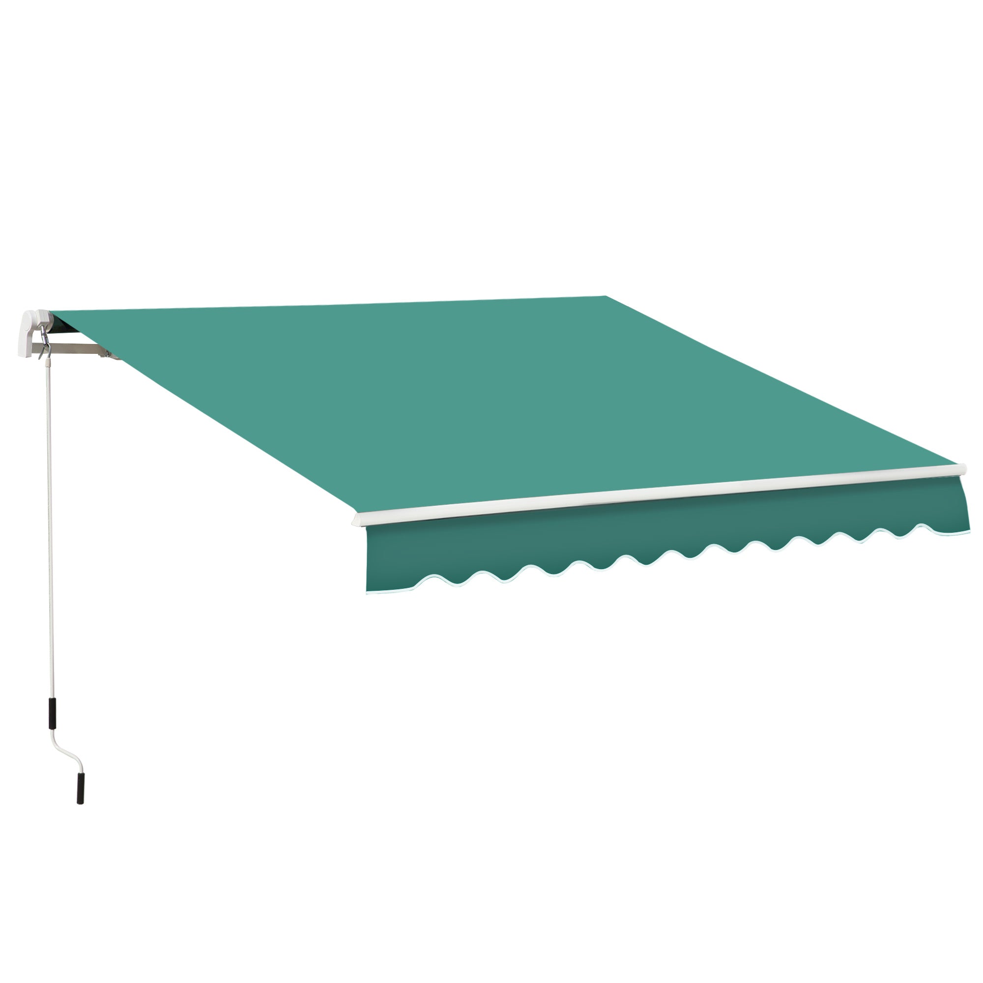 Outsunny Waterproof Patio Canopy: 10x8ft Aluminum Frame with UV Protection for Outdoor Deck, Green 