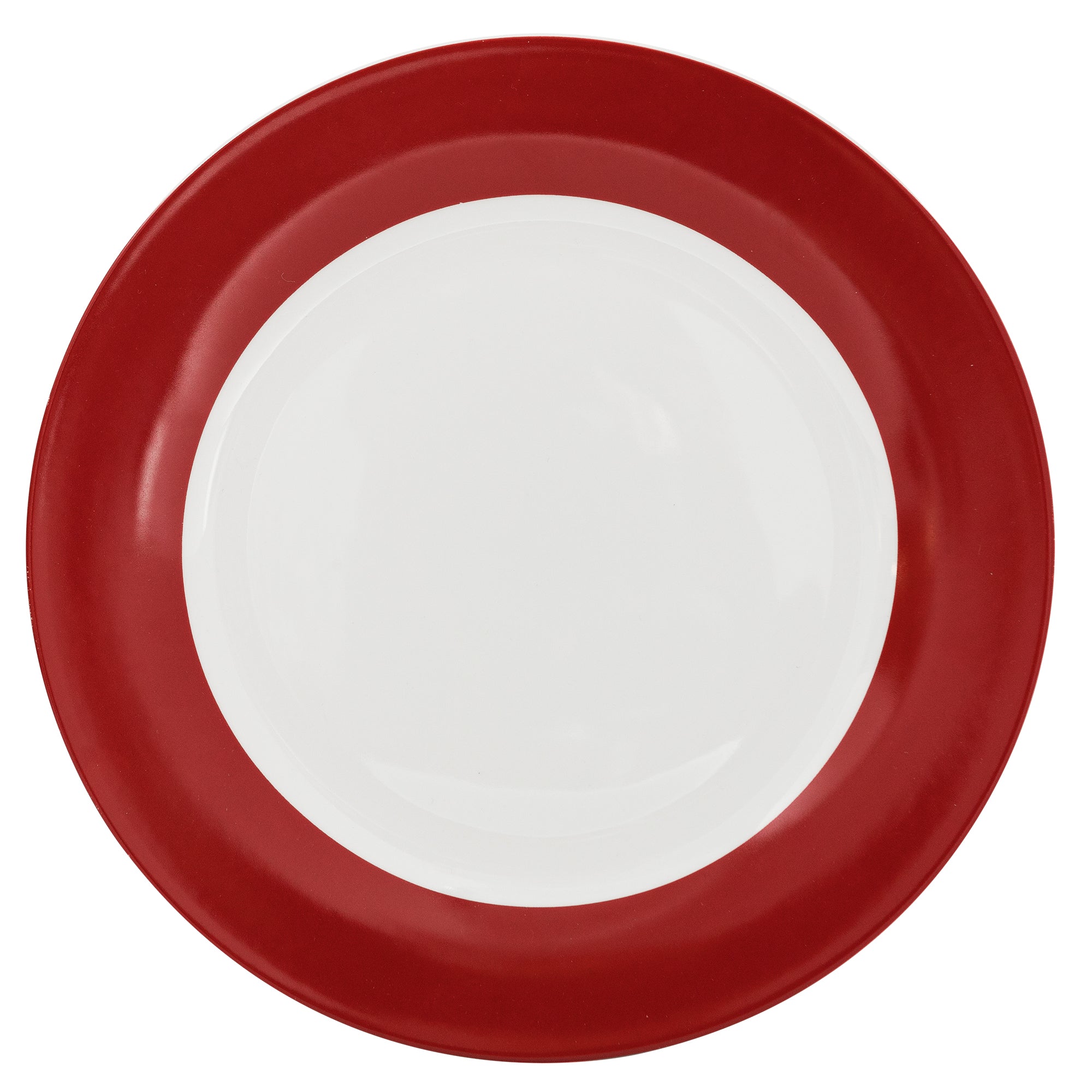 Dinnerware 12 Piece Rimmed Porcelain - Rouge 