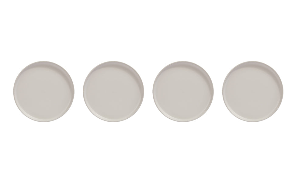 Dinner Plates, Set of 4, Stoneware, 26.5 cm (10.4 in), Matte Off-White – Lisbon