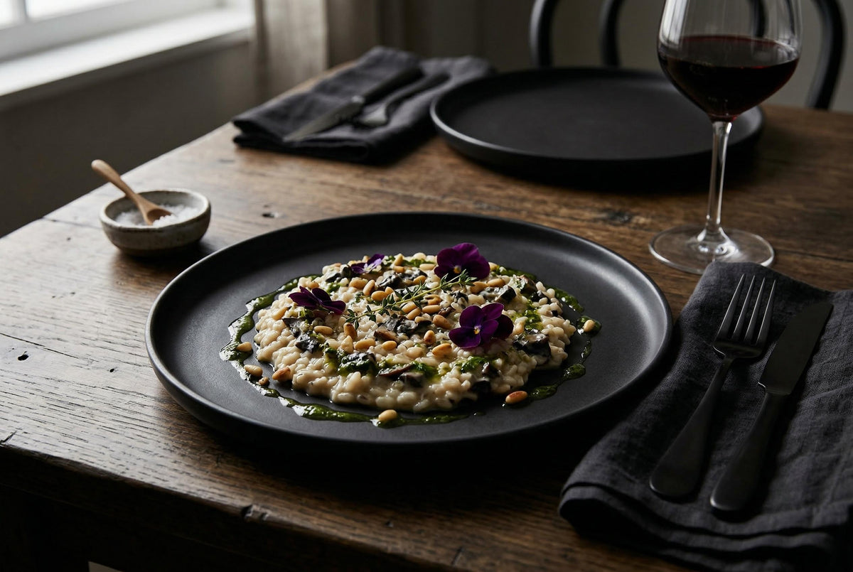 Dinner Plates, Set of 4, Stoneware, 26.5 cm (10.4 in), Matte Black – Lisbon