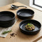 Pasta Bowls, Set of 4, Stoneware, 22 cm (8.7 in), Matte Black – Lisbon