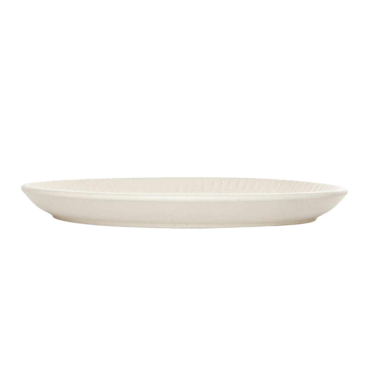 Dinnerware Set, 12-Piece, Stoneware, Fluted Embossed, Bone – Sesame