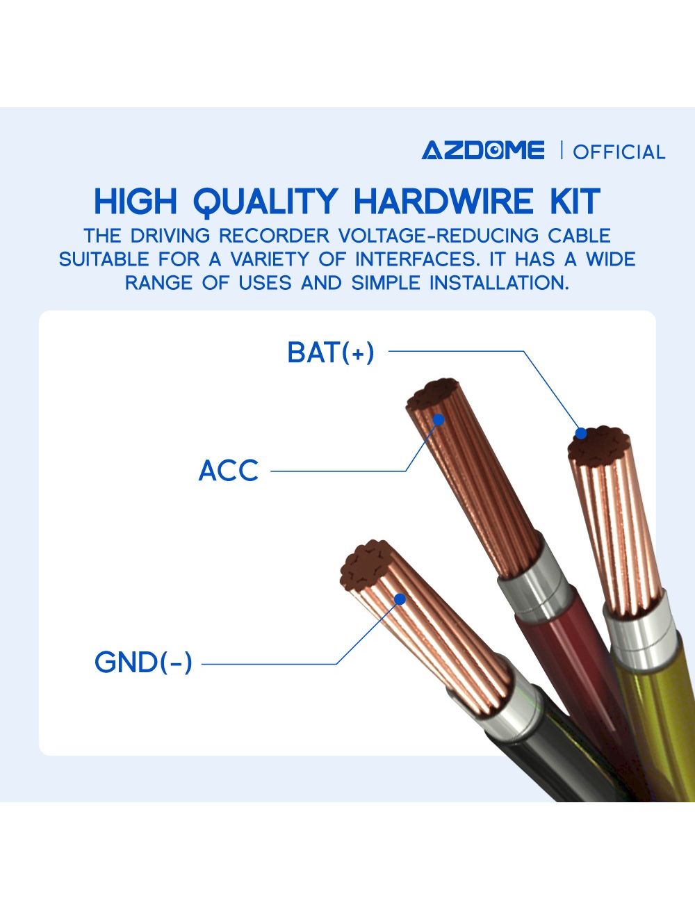 AZDOME HM03R Hardwire KIT 