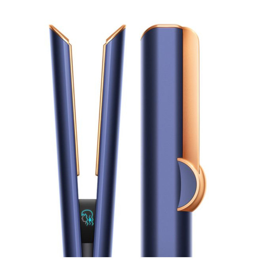 DYSON OFFICIAL OUTLET- Airstrait Straightener- Prussian Blue/Copper- Refurbished (EXCELLENT) with 1 year Dyson Warranty