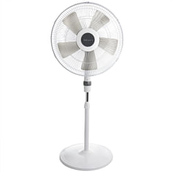 Holmes Oscillating 16 Inch Blade Stand Fan with Metal Grill in White - Free Shipping