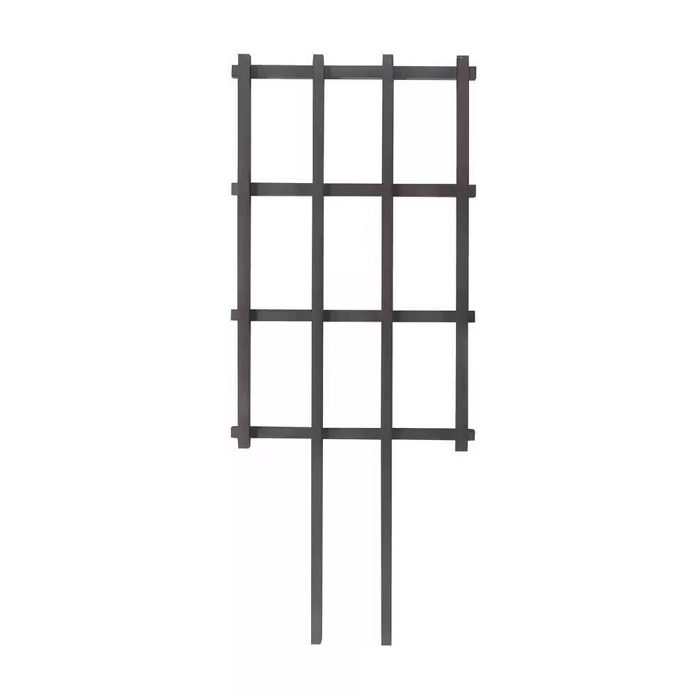 36-inch Outdoor Pine Wood Garden Trellis in Black Finish - Free Shipping