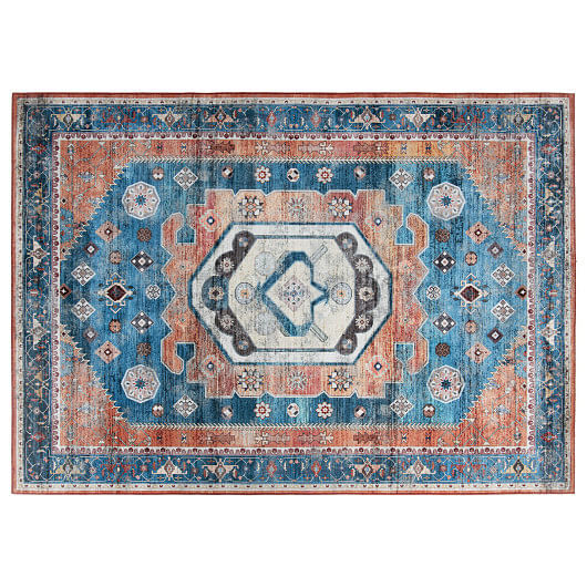 5 x 7 Inch Non-Shedding Distressed Vintage Indoor Area Rug - Free Shipping 