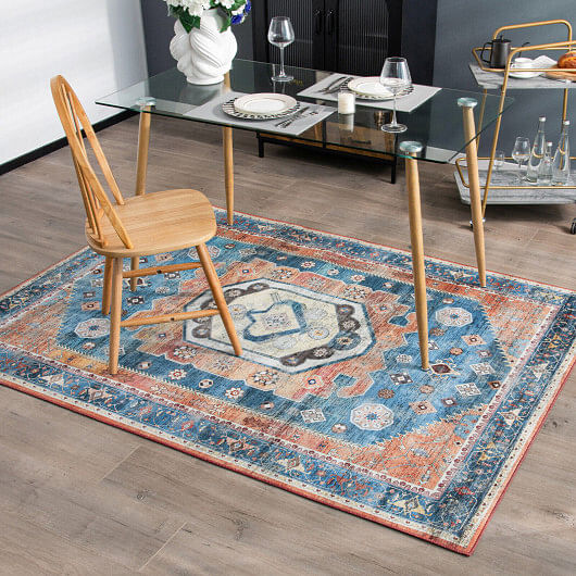 5 x 7 Inch Non-Shedding Distressed Vintage Indoor Area Rug - Free Shipping 