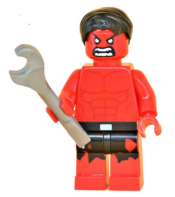 Minifigure - Marvel - Hulk Red 