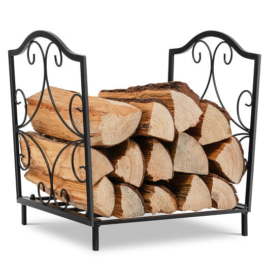 Heavy-Duty Steel Firewood Log Rack - Free Shipping