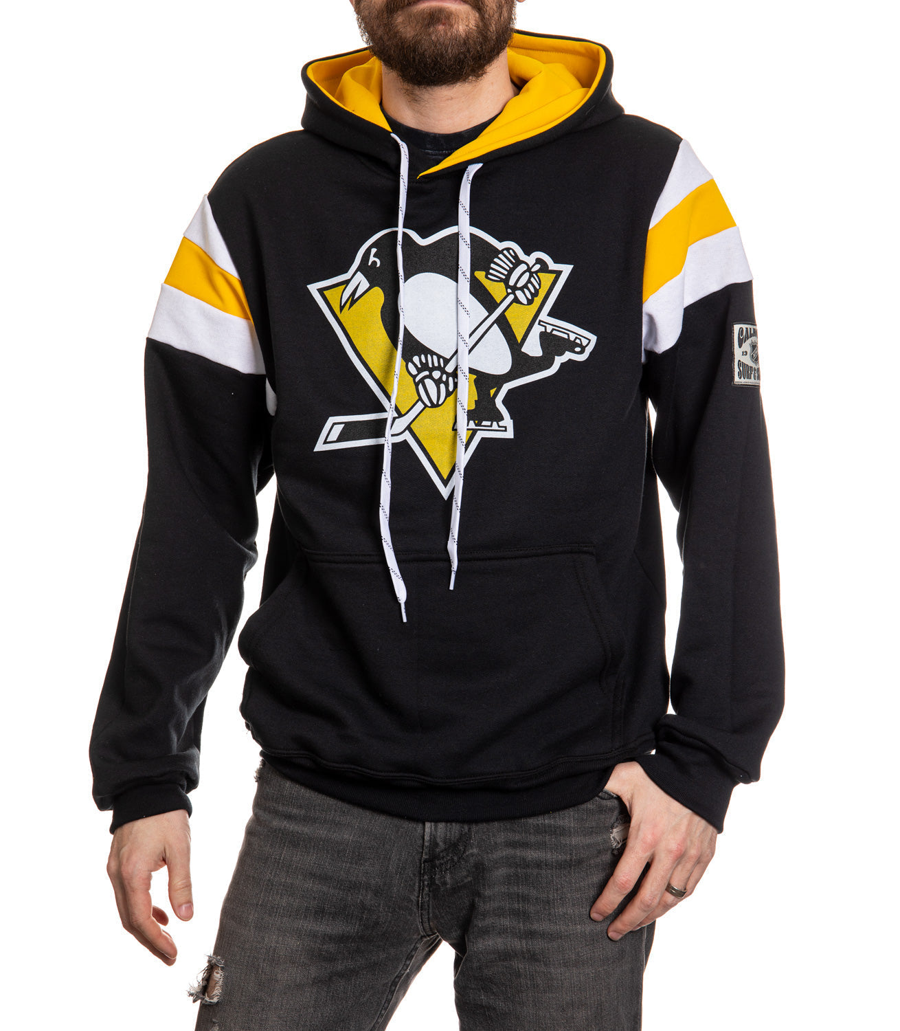 Pittsburgh Penguins Varsity Retro Style Hoodie 