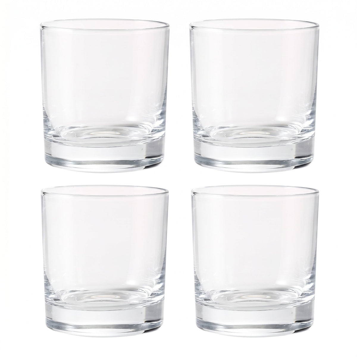 Whiskey Glasses, Set of 4, 380 ml (12.8 oz) Old Fashioned Rocks Glasses – Cachet