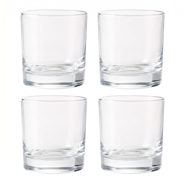 Whiskey Glasses, Set of 4, 380 ml (12.8 oz) Old Fashioned Rocks Glasses – Cachet