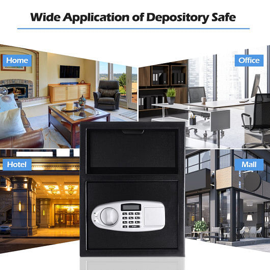 Digital Deposit Safe Box Depository Front Load - Free Shipping