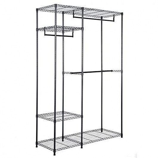 Portable Steel Closet Hanger Storage Rack Organizer - Free Shipping 