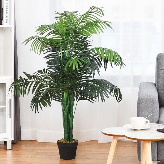 3.5 Feet Artificial Areca Palm Decorative Silk Tree with Basket - Free Shipping 