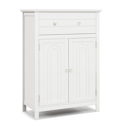 Free Standing Bathroom Storage Cabinet with Large Drawer - Free Shipping 