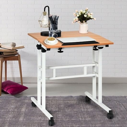 2 in 1 Height Adjustable Sit Standing Computer Desk - Free Shipping 