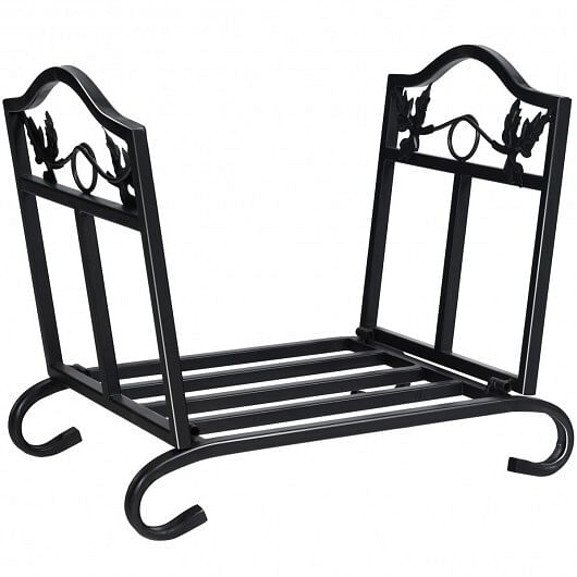 Foldable Firewood Log Rack Steel Wood Storage Holder - Free Shipping 