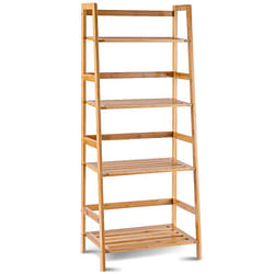 47.5 Inch 4-Tier Multifunctional Bamboo Bookcase Storage Stand Rack - Free Shipping 