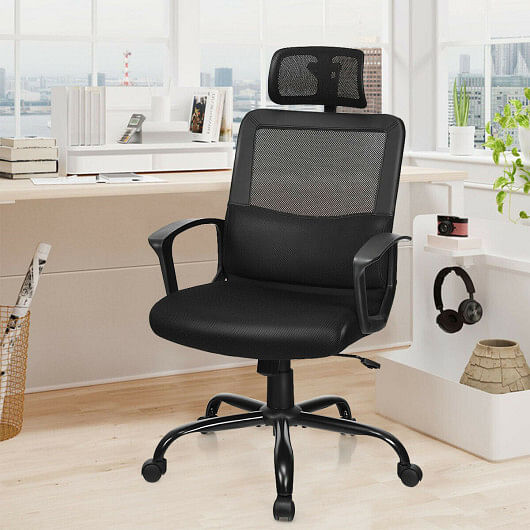 Mesh Office Chair High Back Ergonomic Swivel Chair - Free Shipping 