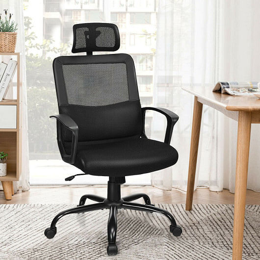 Mesh Office Chair High Back Ergonomic Swivel Chair - Free Shipping 