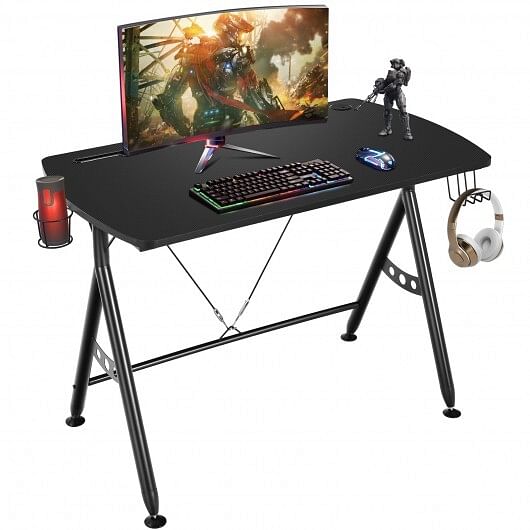 Y-shaped Gaming Desk with Phone Slot and Cup Holder - Free Shipping