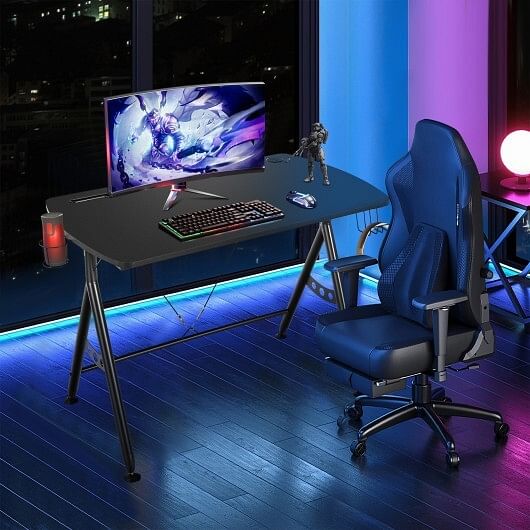 Y-shaped Gaming Desk with Phone Slot and Cup Holder - Free Shipping