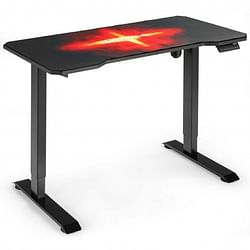 Electric Standing Gaming Desk with Height Adjustable Splice Board - Free Shipping