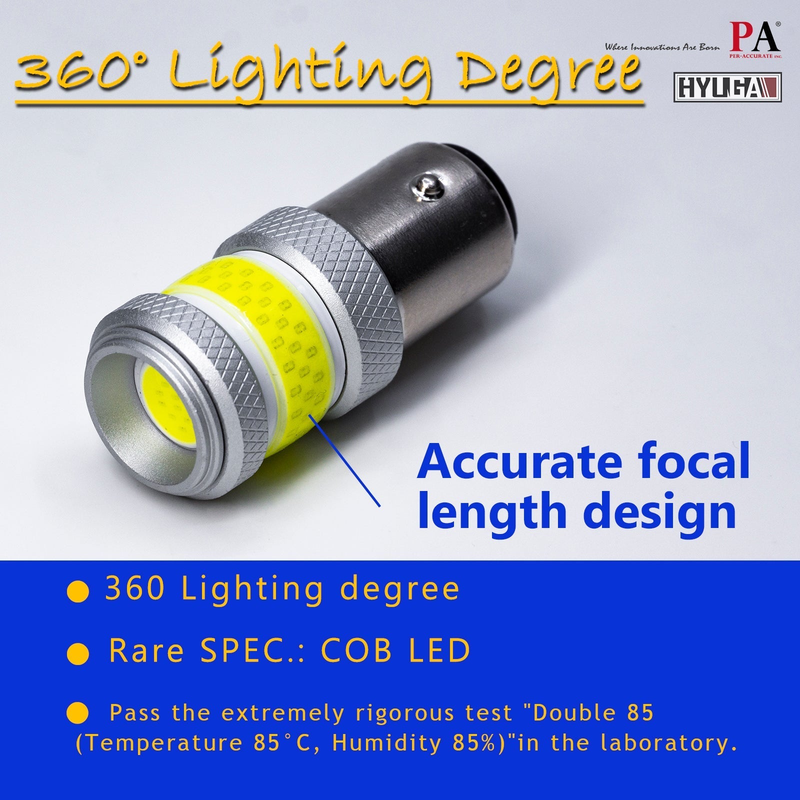 LED COB Automotive Exterior Reverse Light DRL T20 7443 1157 BAY15D 1156 P21W 360 degree light (Pack of 2) 