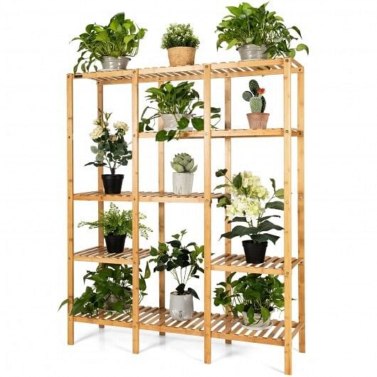 Multifunctional Bamboo Shelf Storage Organizer Rack - Free Shipping 
