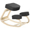 Ergonomic Kneeling Chair, Wood Kneel Stool with Thick Pads, Desk Knee Chair, Improve Posture, Black
