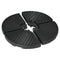 Outsunny Cantilever Umbrella Base Weights 4PCs Wicker Effect HDPE Water Sand Filled with Handles