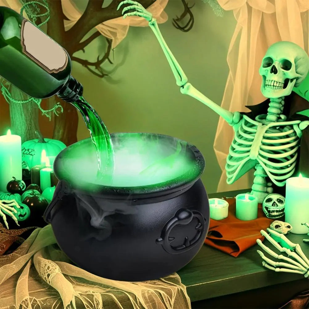 Halloween Black Wizard Bowl Magic Float Bottle And Diffuser Indoor Home Bar Magic Party Horror Ghost Props Halloween Decoration 