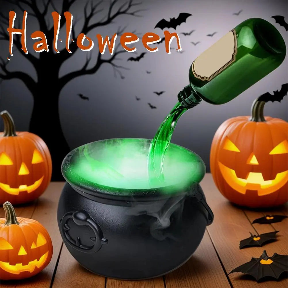 Halloween Black Wizard Bowl Magic Float Bottle And Diffuser Indoor Home Bar Magic Party Horror Ghost Props Halloween Decoration 